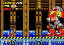 une photo d'Ã©cran de Sonic the Hedgehog 2 sur Sega Megadrive